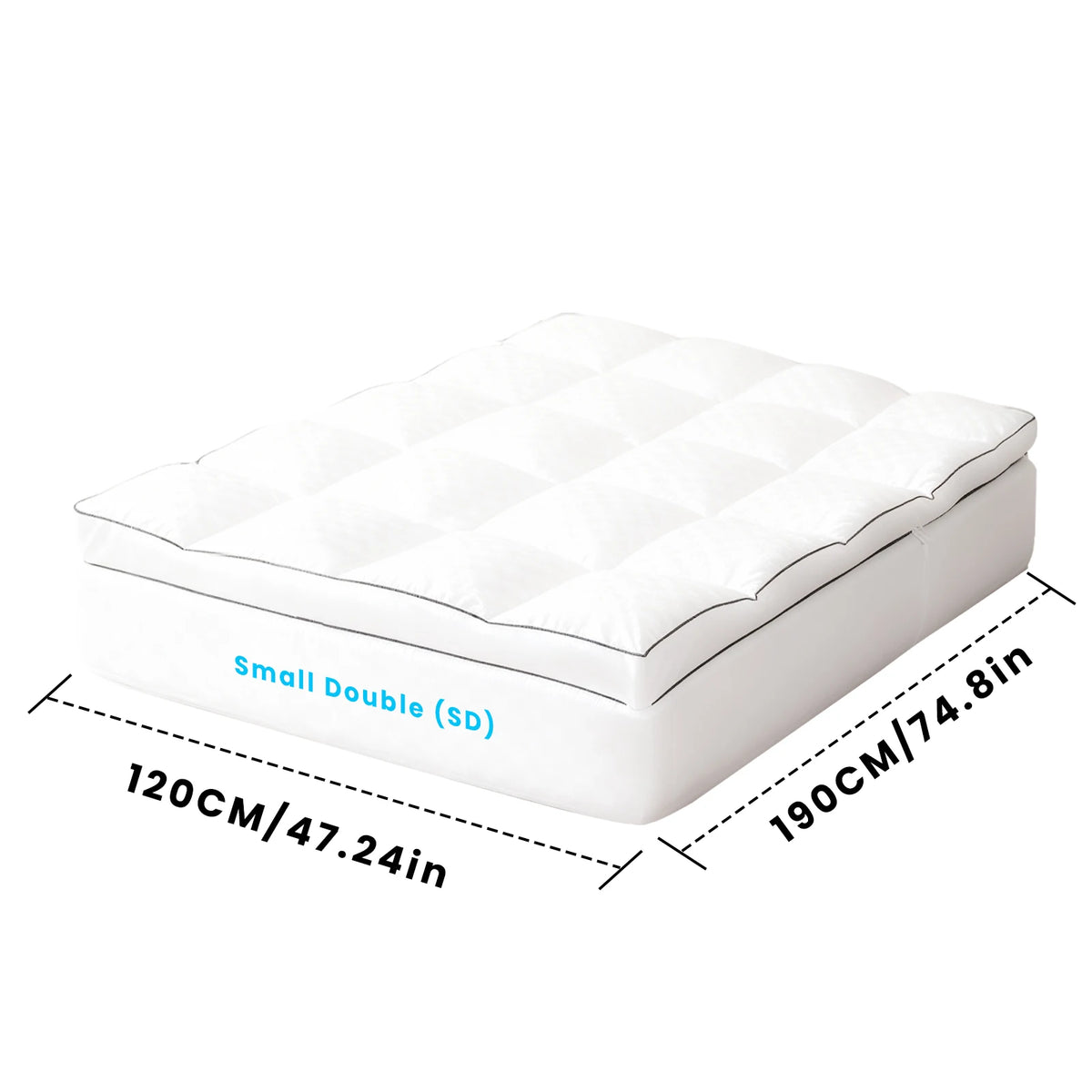 Quilted Mattress Topper & Protector – Anti-Allergy, Breathable & Extra Deep Fit | All UK Sizes
