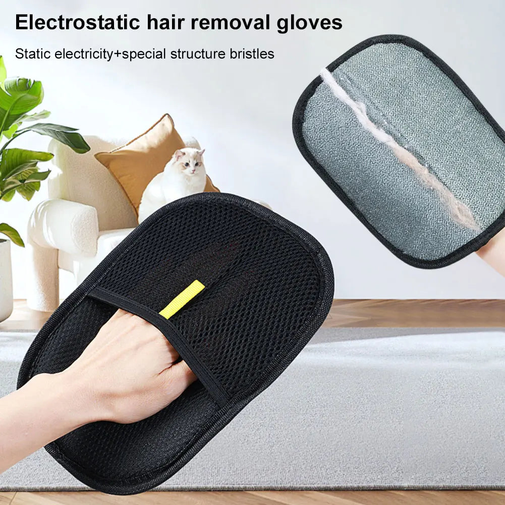 Pet Hair Remover Grooming Glove for Dogs Cats & Rabbits – Deshedding Mitt
