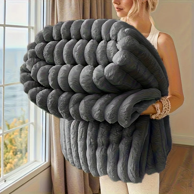 Rosekind Fleece Throw Blanket | 300GSM Soft & Warm | All Seasons | 3 Sizes