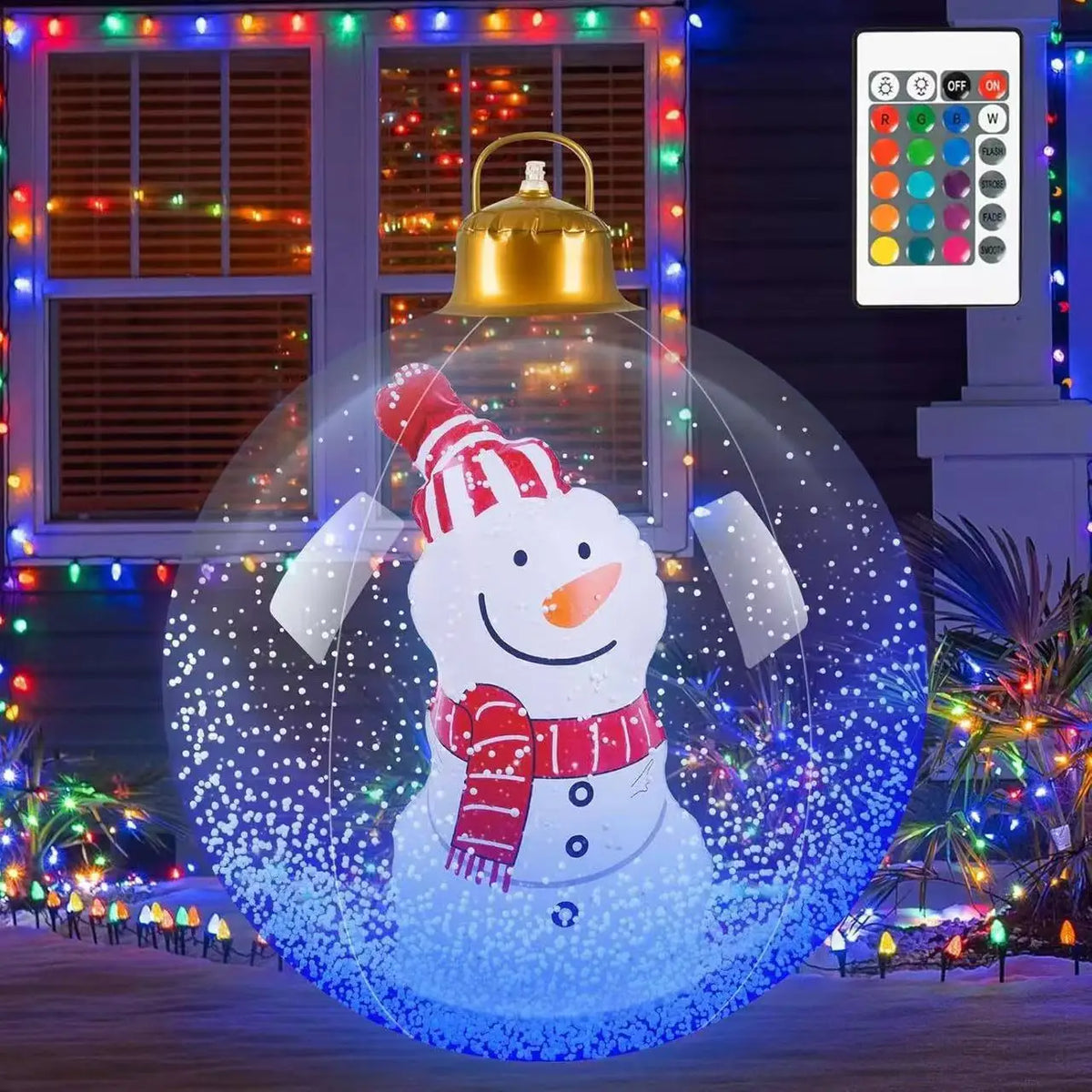 Outdoor Christmas Balloons | Light-Up LED & Standard | Santa, Snowman & Xmas Tree | Garden Party Decoration