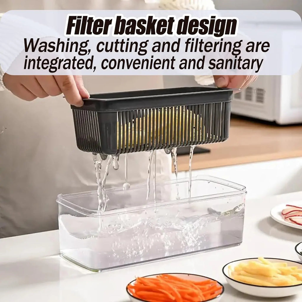 16-in-1 Vegetable Chopper & Mandoline Slicer | Onion Dicer, Grater & Food Slicer | BPA-Free Kitchen Tool