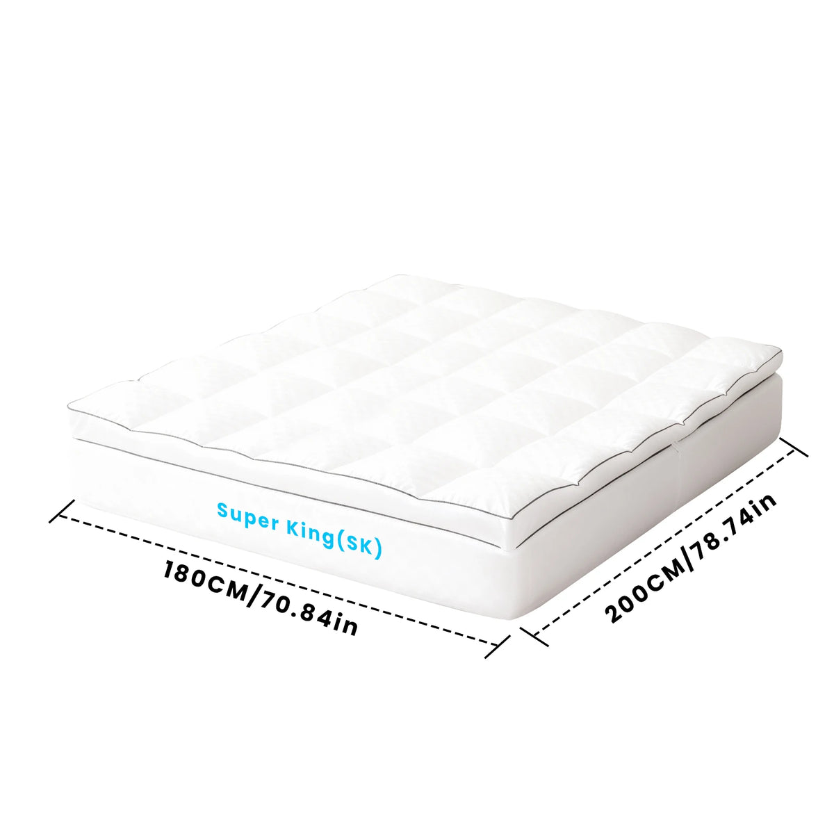 Quilted Mattress Topper & Protector – Anti-Allergy, Breathable & Extra Deep Fit | All UK Sizes