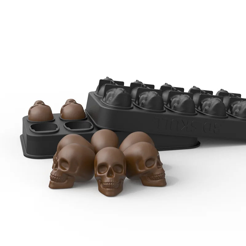 3D Halloween Silicone Baking Mould | Skull, Brain, Pumpkin & Zombie | Food Grade | Cake, Chocolate & Ice | Party Decoration