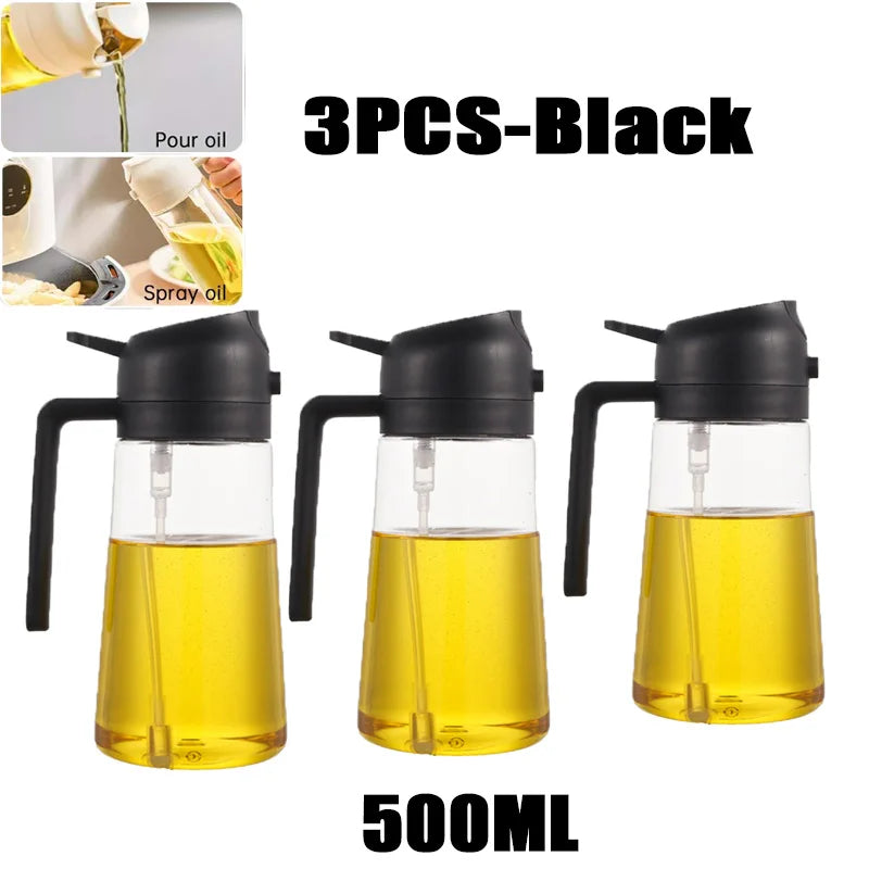 Oil Spray Bottle for Cooking | 200ml / 300ml / 500ml | BBQ, Baking & Kitchen Misting Sprayer