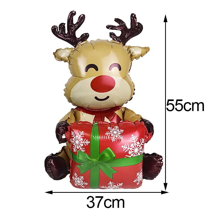 Christmas Standing Foil Balloons | 27 Festive Designs | Santa, Snowman, Reindeer & More | Party & Home Decor