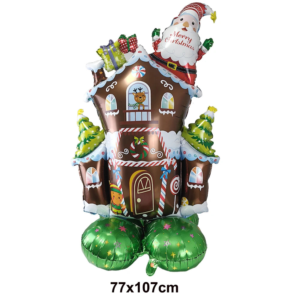 Christmas Standing Foil Balloons | 27 Festive Designs | Santa, Snowman, Reindeer & More | Party & Home Decor