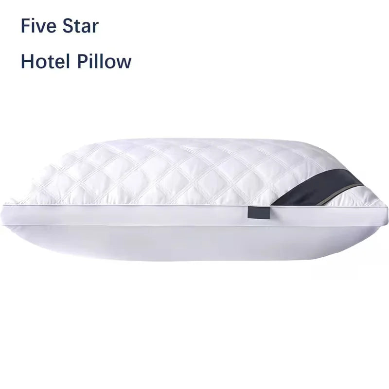 Hotel Quality Neck Support Pillow | Soft & Supportive | All-Season | Single or Twin Pack | White