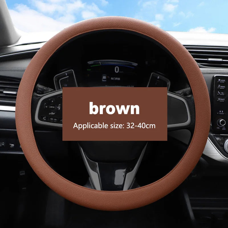 Silicone Steering Wheel Cover | Non-Slip Breathable Universal Fit 38cm | 14 Colours | Car Accessory