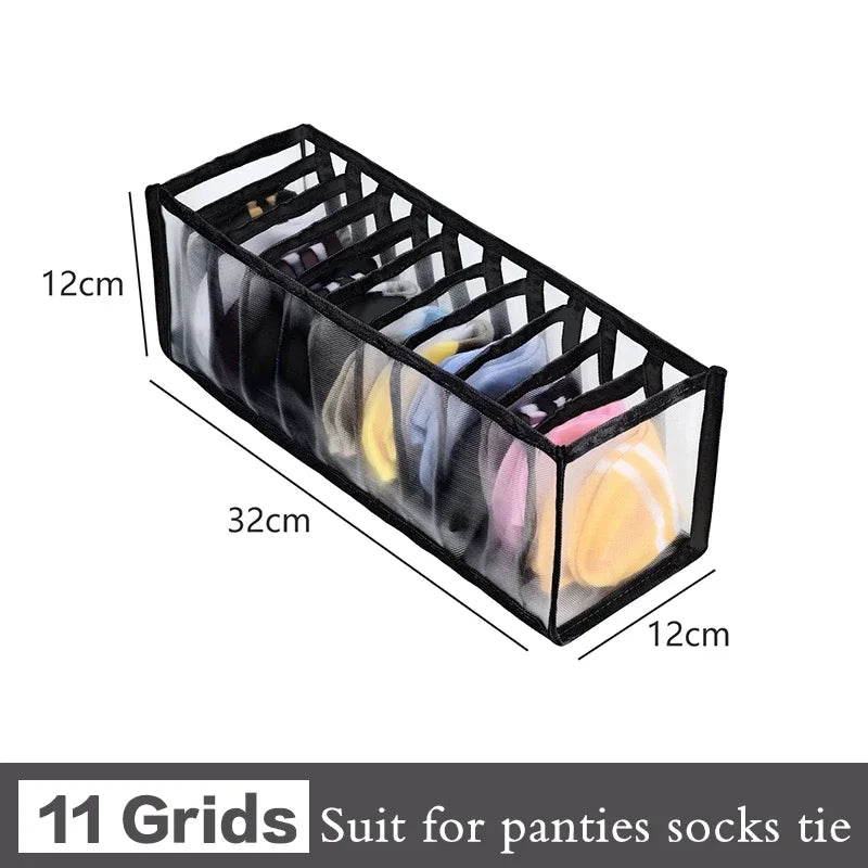 Drawer Organiser Storage Box | Wardrobe Divider for Underwear, Socks & Clothes
