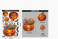 Halloween Window Cling Stickers | Pumpkin, Bat, Skull & Witch Designs | Party Decoration