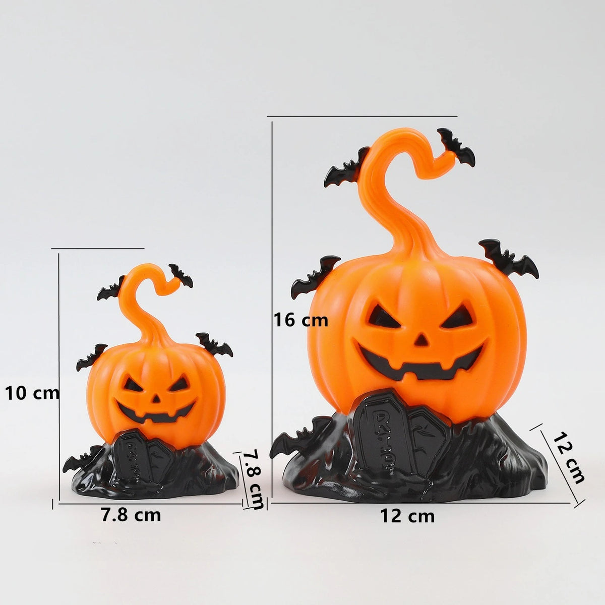 Halloween Pumpkin Lantern with Hook – LED Candle Light Decoration for Home, Porch, Bar & Party