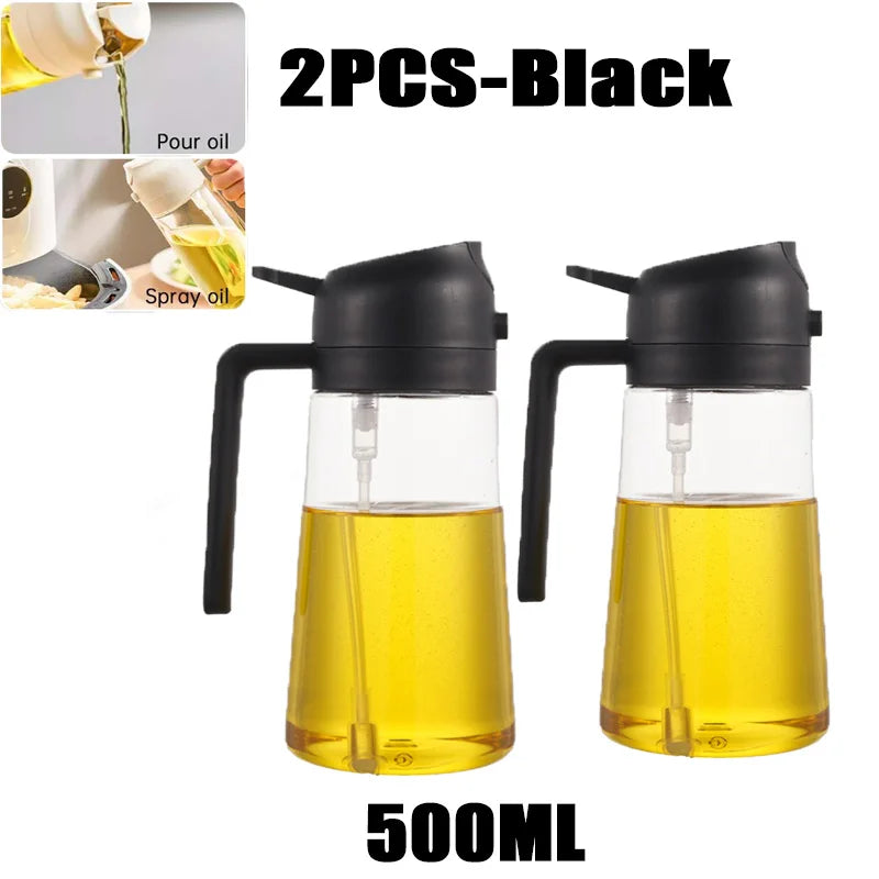 Oil Spray Bottle for Cooking | 200ml / 300ml / 500ml | BBQ, Baking & Kitchen Misting Sprayer