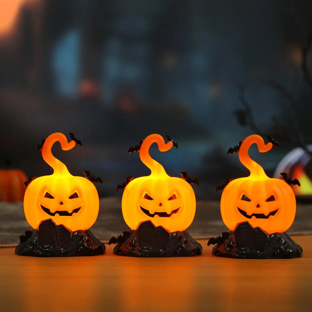 Halloween Pumpkin Lantern with Hook – LED Candle Light Decoration for Home, Porch, Bar & Party