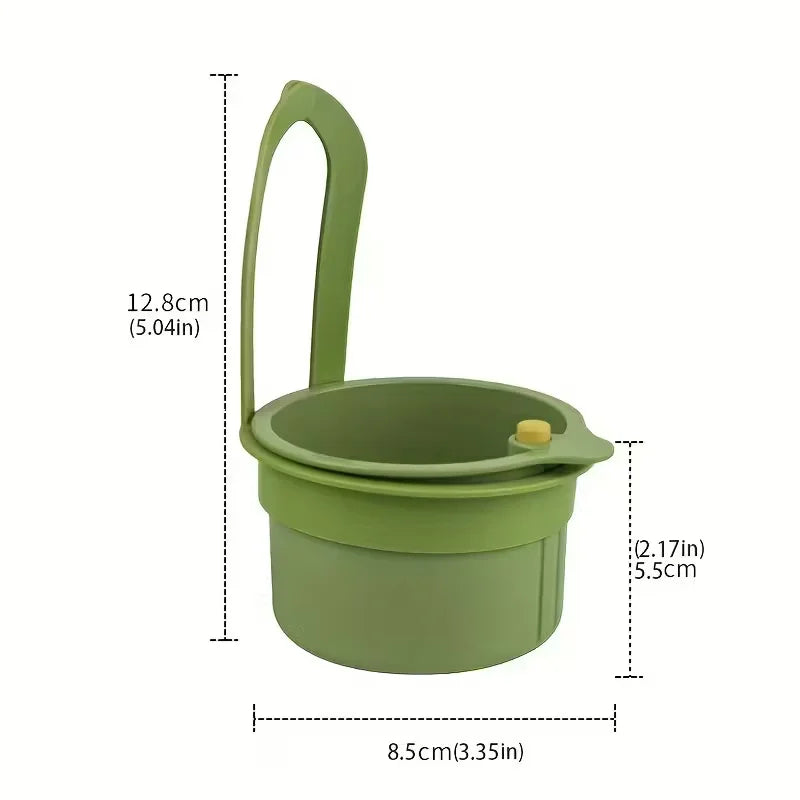 Press-Type Drain Basket | Food Strainer & Sink Organiser for Kitchen & Bathroom