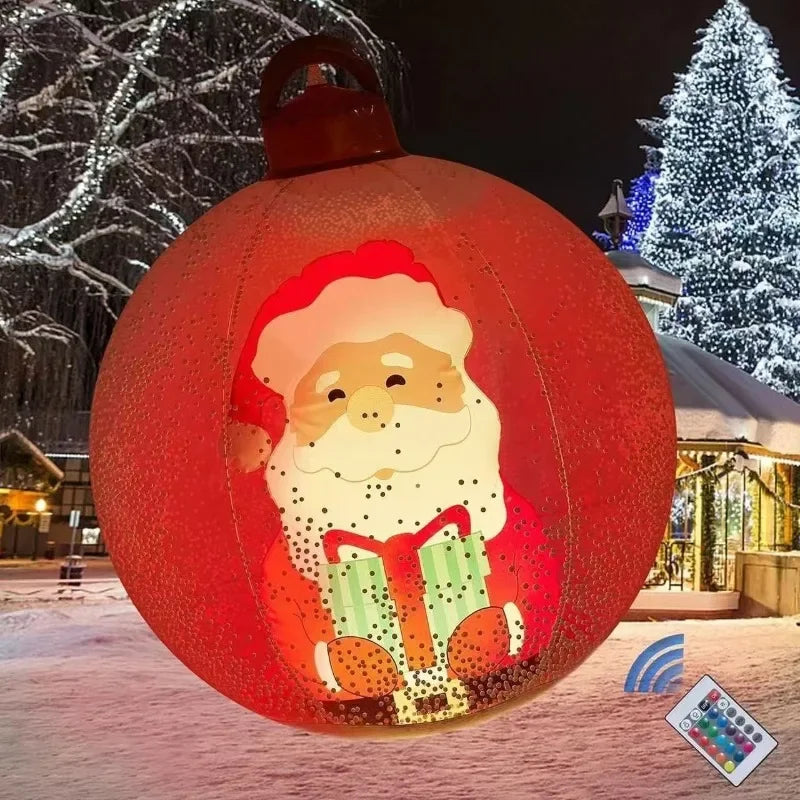 Outdoor Christmas Balloons | Light-Up LED & Standard | Santa, Snowman & Xmas Tree | Garden Party Decoration