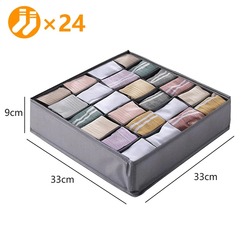 Drawer Organiser Storage Box | Wardrobe Divider for Underwear, Socks & Clothes