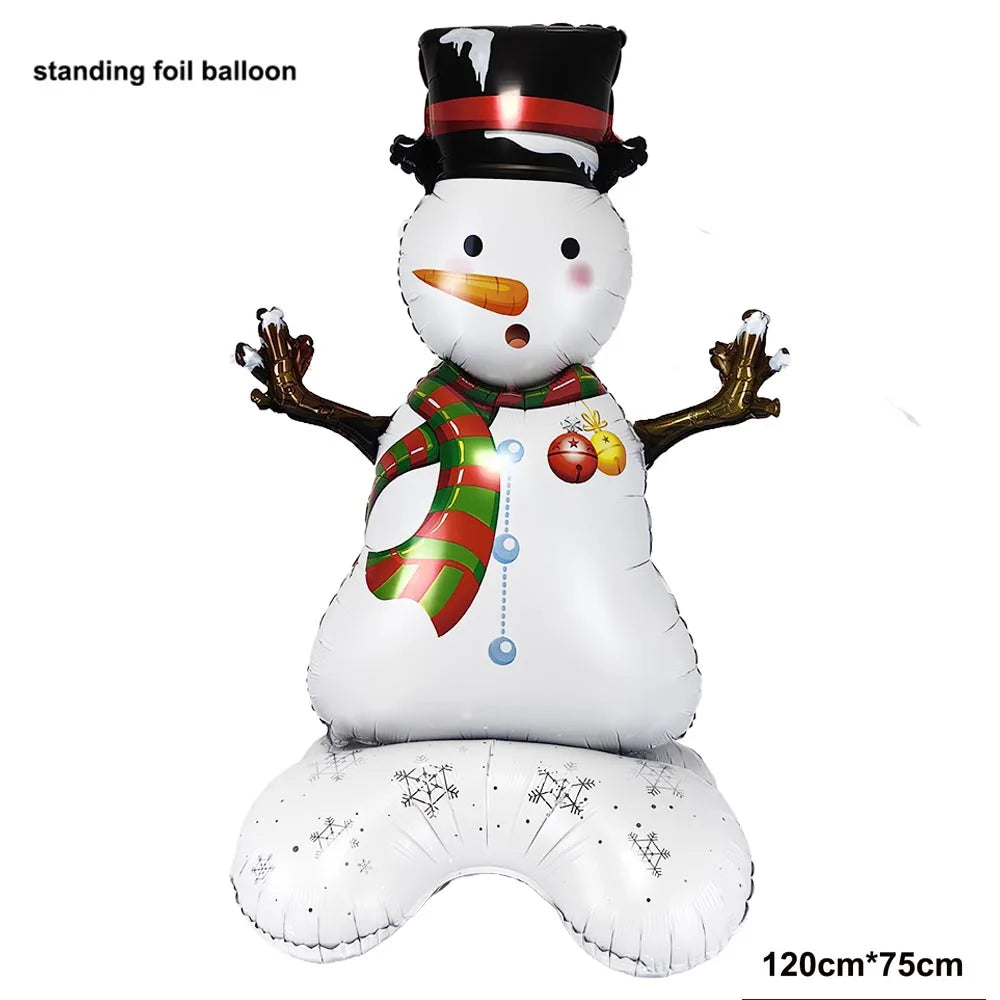 Christmas Standing Foil Balloons | 27 Festive Designs | Santa, Snowman, Reindeer & More | Party & Home Decor