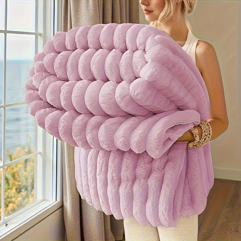 Rosekind Fleece Throw Blanket | 300GSM Soft & Warm | All Seasons | 3 Sizes