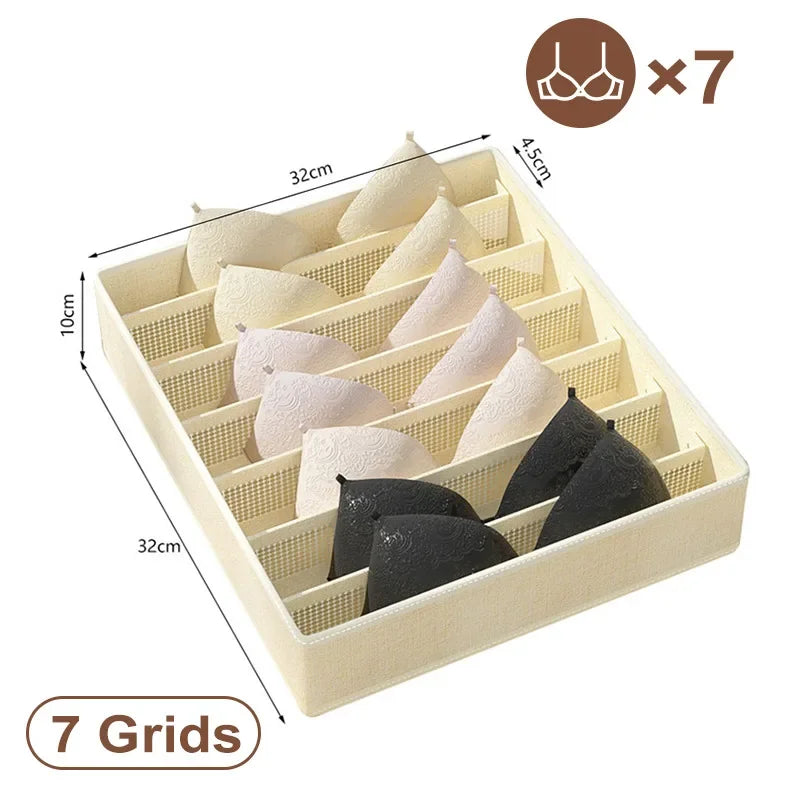 Drawer Organiser Storage Box | Wardrobe Divider for Underwear, Socks & Clothes