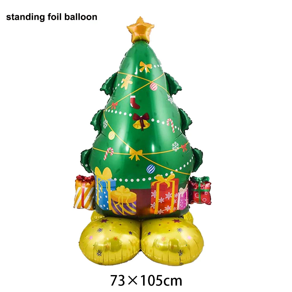 Christmas Standing Foil Balloons | 27 Festive Designs | Santa, Snowman, Reindeer & More | Party & Home Decor