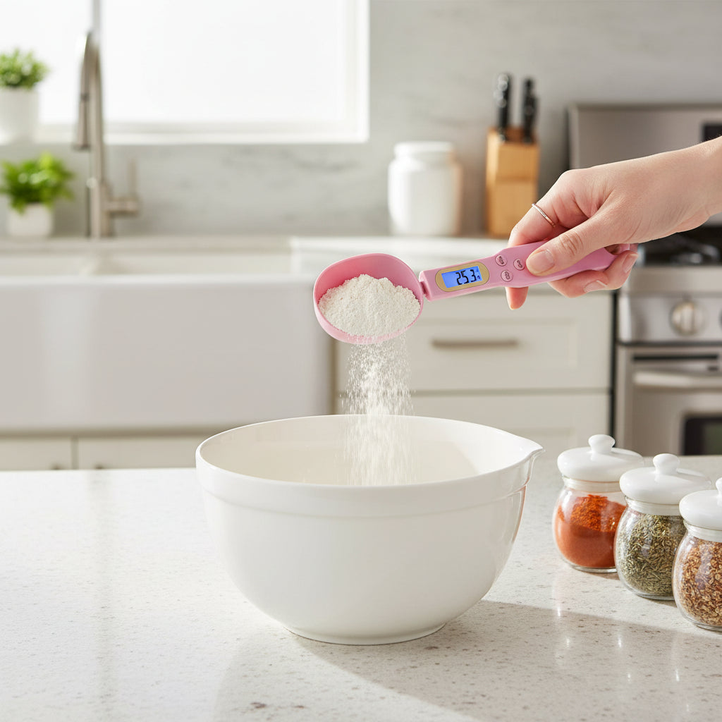 Digital Spoon Scale – Mini LCD Kitchen Scale 0.1g–500g for Baking, Coffee & Cooking