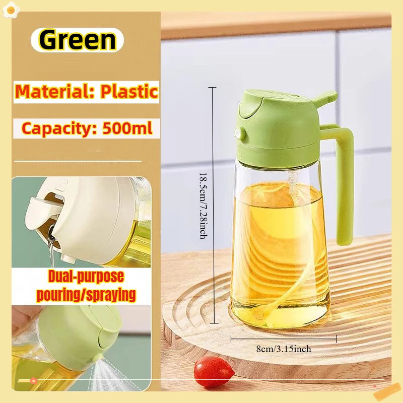 Oil Spray Bottle for Cooking | 200ml / 300ml / 500ml | BBQ, Baking & Kitchen Misting Sprayer