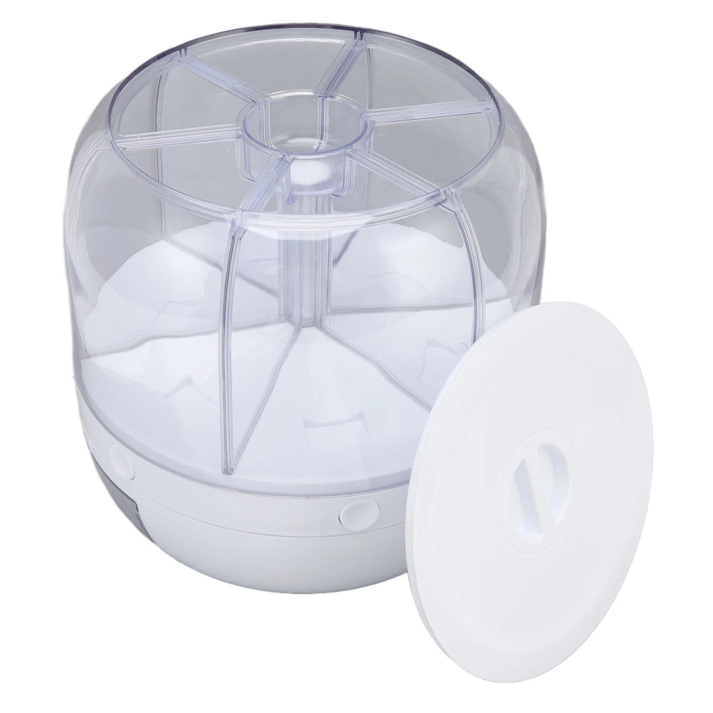 6-Grid Rotating Cereal & Grain Dispenser – Airtight Kitchen Storage Container
