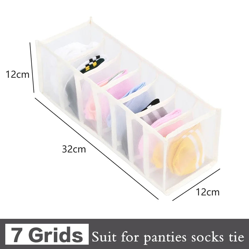 Drawer Organiser Storage Box | Wardrobe Divider for Underwear, Socks & Clothes