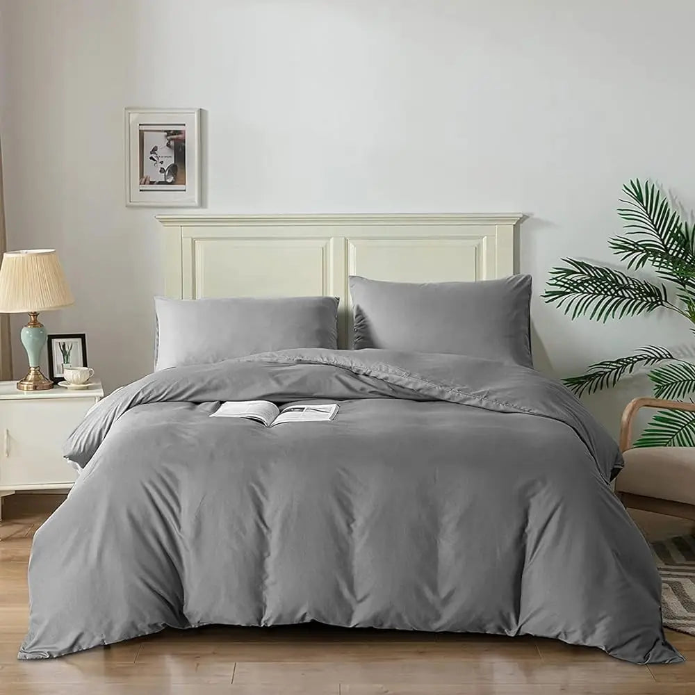 Good Nite Microfibre Duvet Cover Set | Soft & Breathable | Single, Double & King | 4 Colours