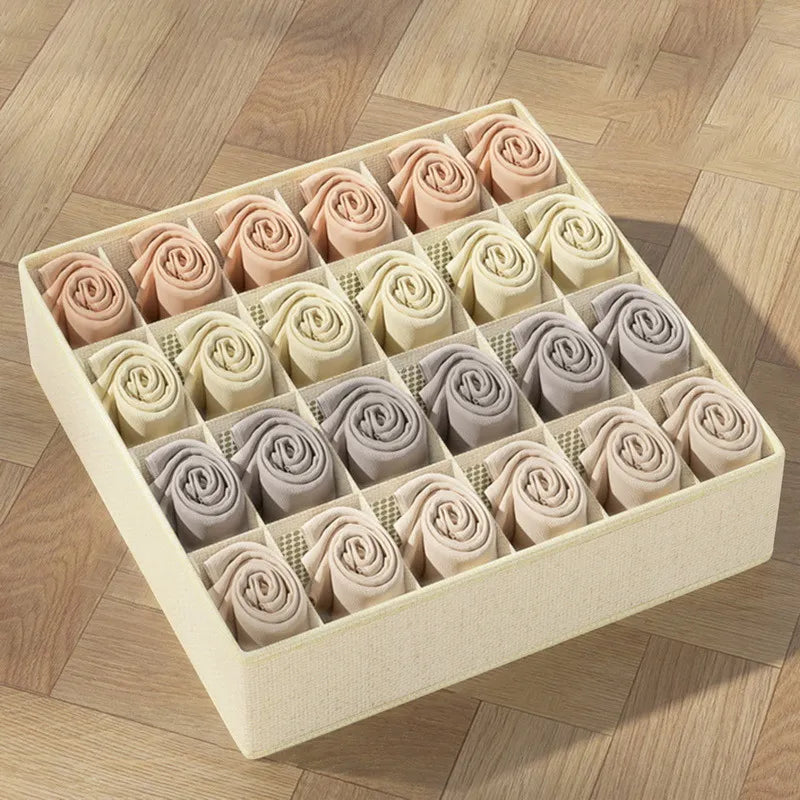 Drawer Organiser Storage Box | Wardrobe Divider for Underwear, Socks & Clothes
