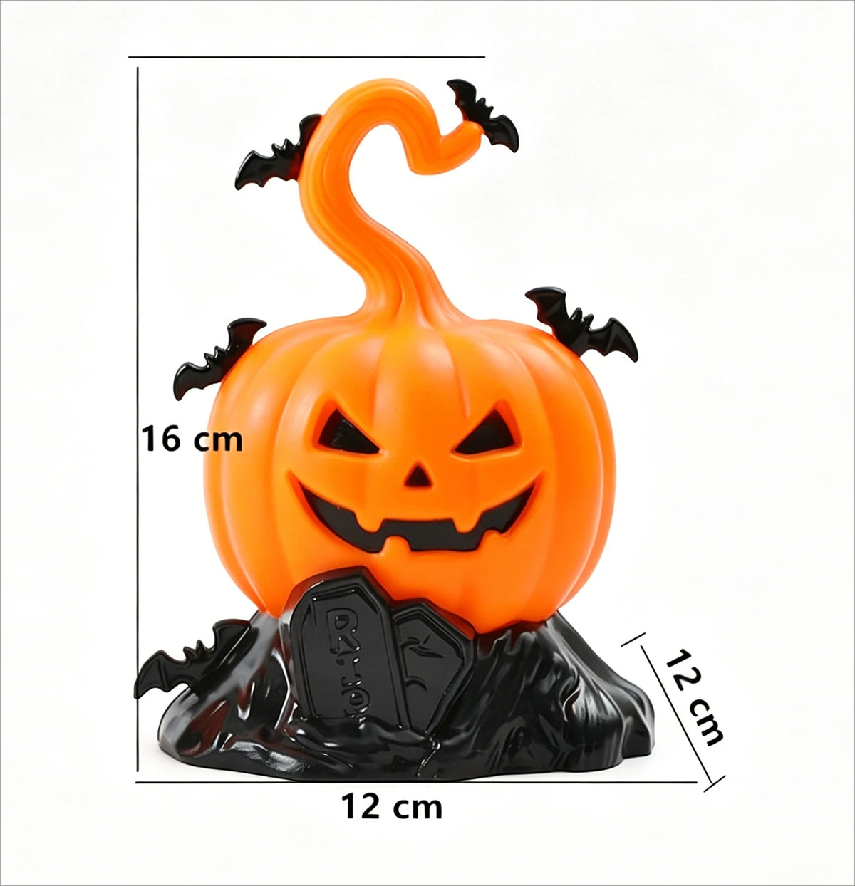 Halloween Pumpkin Lantern with Hook – LED Candle Light Decoration for Home, Porch, Bar & Party