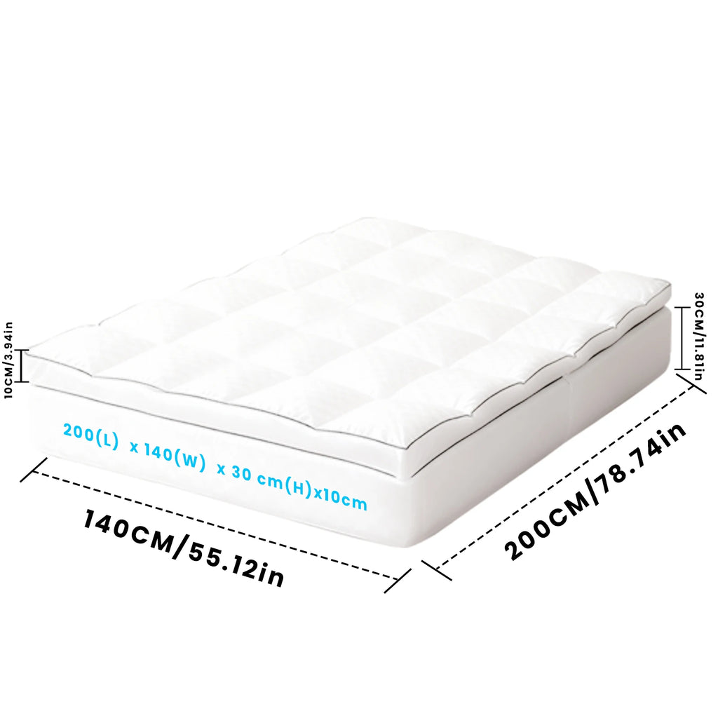 Quilted Mattress Topper & Protector – Anti-Allergy, Breathable & Extra Deep Fit | All UK Sizes