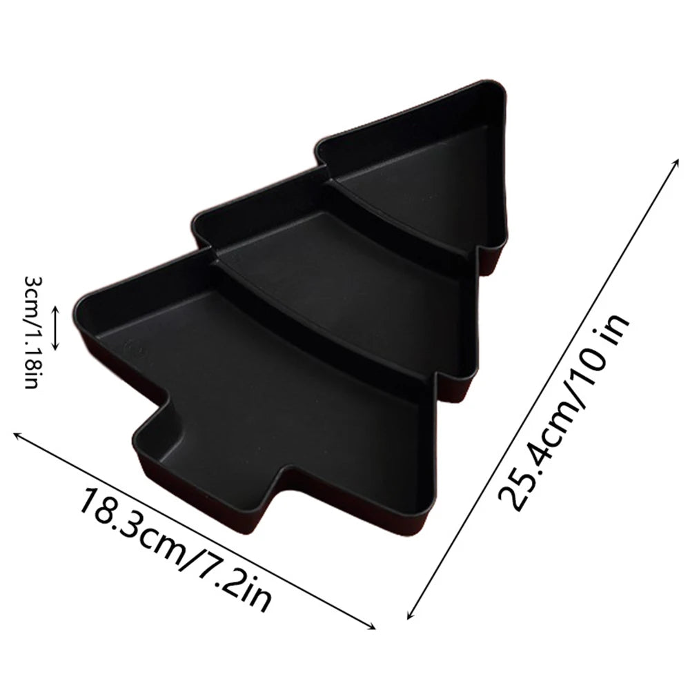 Christmas Tree Shaped Serving Dish - Snack & Dessert Tray