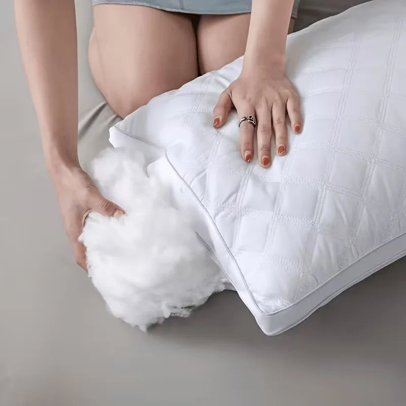 Hotel Quality Neck Support Pillow | Soft & Supportive | All-Season | Single or Twin Pack | White