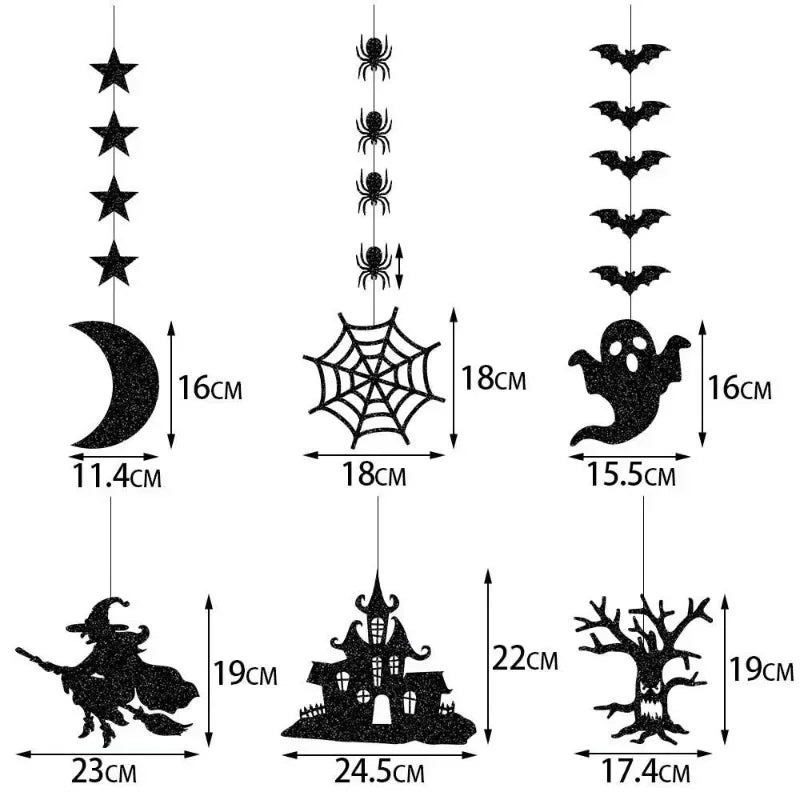 6-Piece Hanging Garland Banner Set