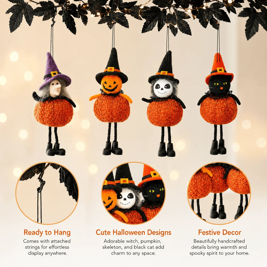 Cute Halloween Hanging Ornament with Dangling Legs