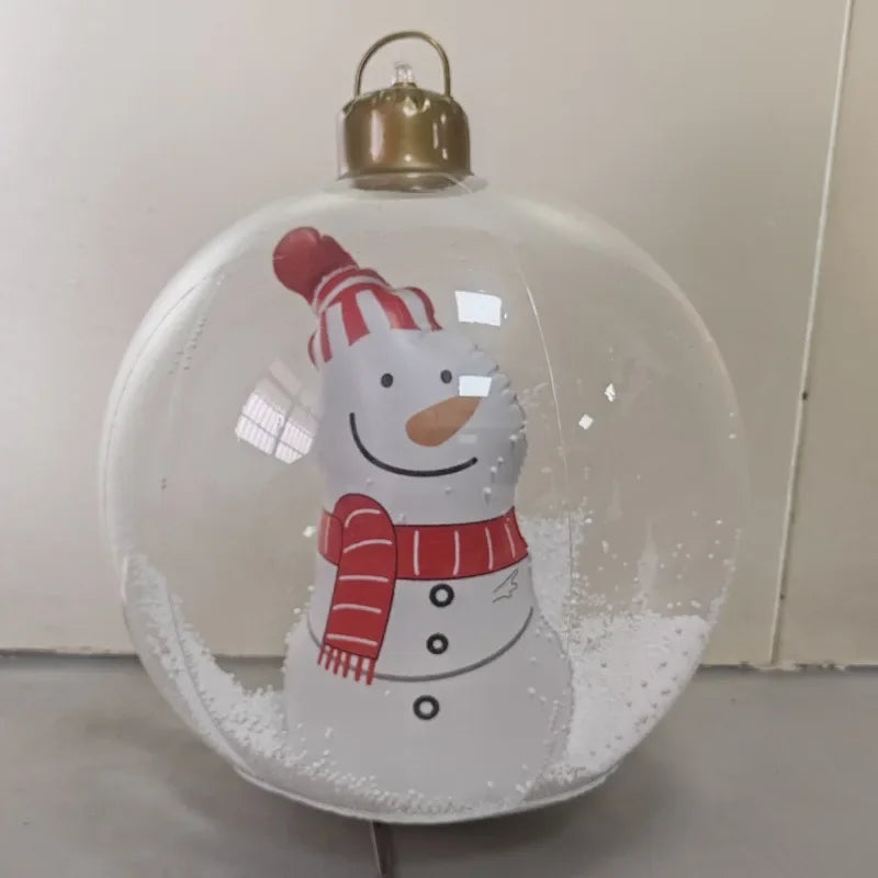 Outdoor Christmas Balloons | Light-Up LED & Standard | Santa, Snowman & Xmas Tree | Garden Party Decoration