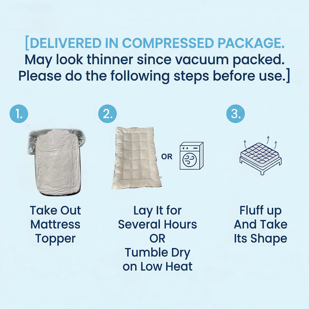 Quilted Mattress Topper & Protector – Anti-Allergy, Breathable & Extra Deep Fit | All UK Sizes