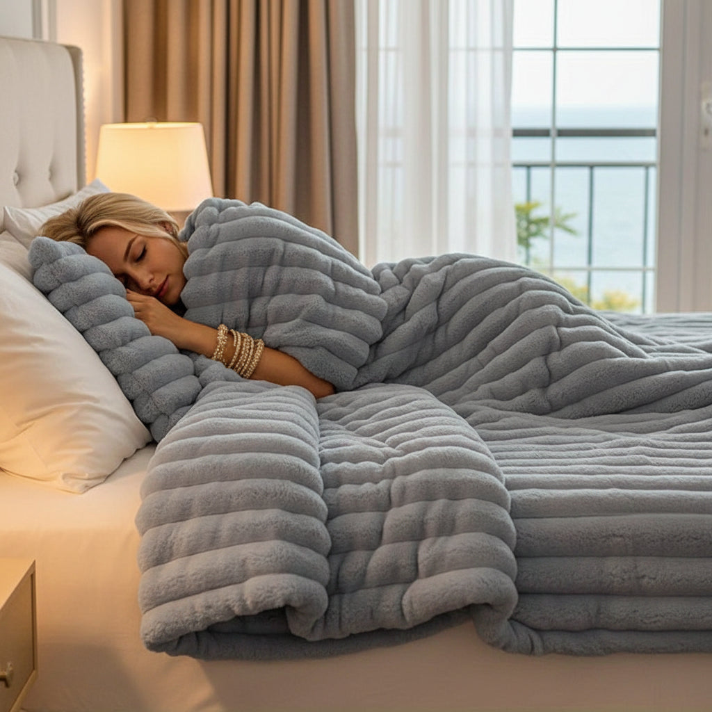 Rosekind Fleece Throw Blanket | 300GSM Soft & Warm | All Seasons | 3 Sizes