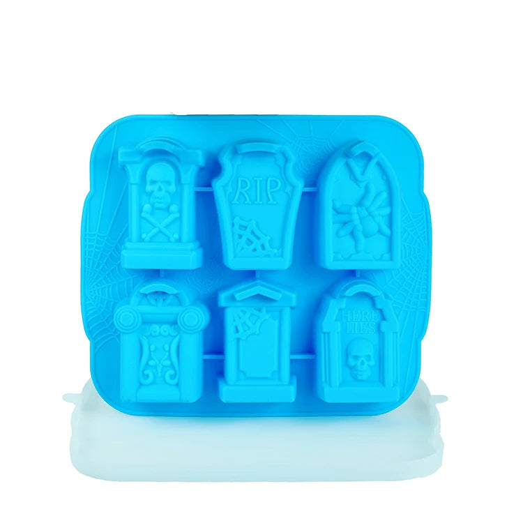 3D Halloween Silicone Baking Mould | Skull, Brain, Pumpkin & Zombie | Food Grade | Cake, Chocolate & Ice | Party Decoration