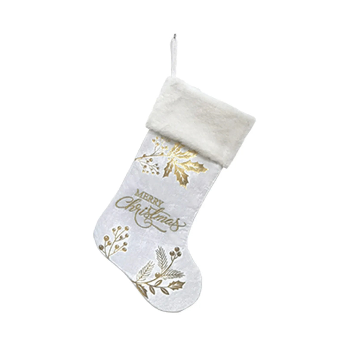 Christmas Stocking Candy Boots with Bells | 46x28cm Fireplace Hanging Sock | 5 Colours