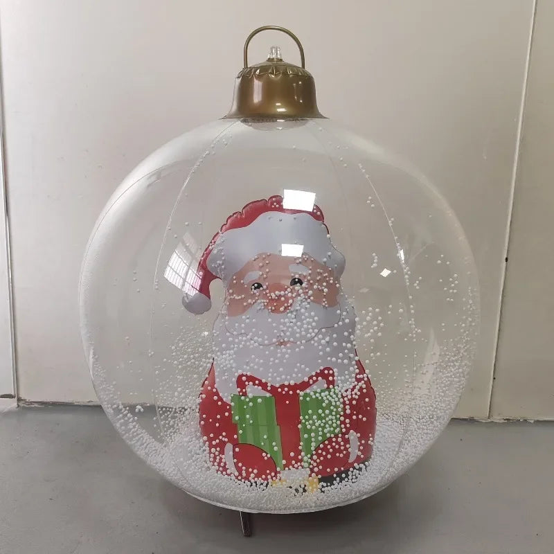 Outdoor Christmas Balloons | Light-Up LED & Standard | Santa, Snowman & Xmas Tree | Garden Party Decoration