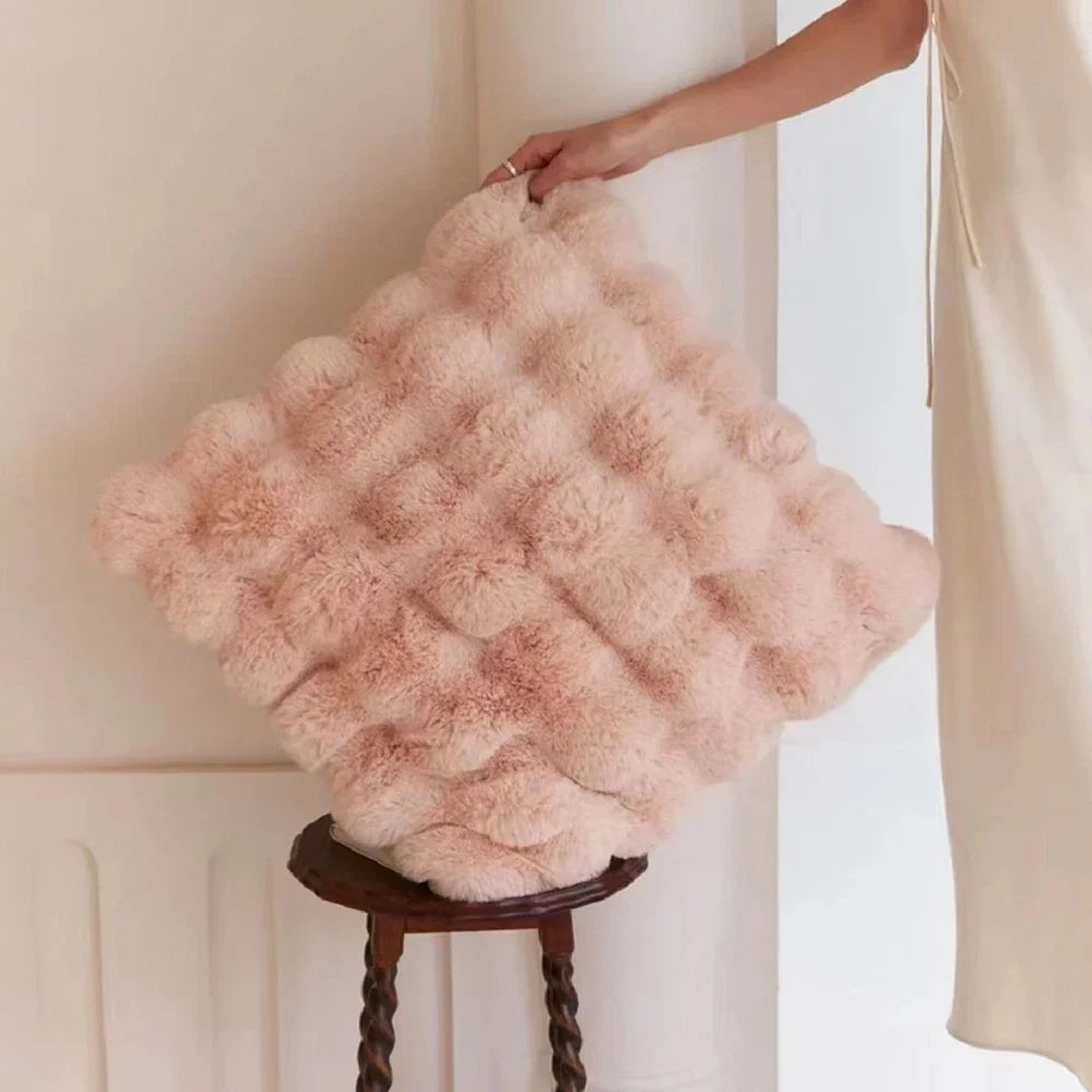 Soft Fur Cushion Cover, 45 x 45 cm | Plush Square Pillowcase