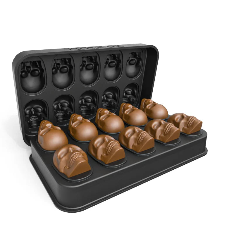 3D Halloween Silicone Baking Mould | Skull, Brain, Pumpkin & Zombie | Food Grade | Cake, Chocolate & Ice | Party Decoration