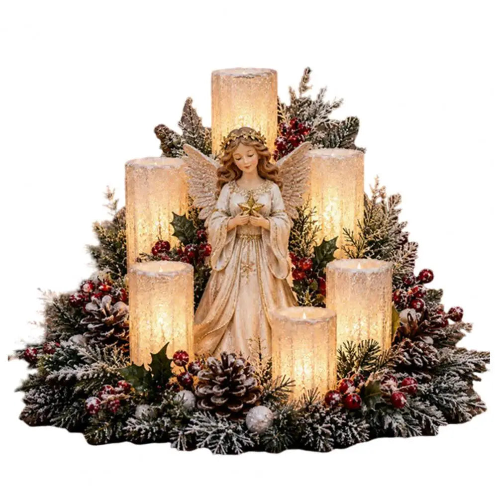 Warm Glow Christmas Table Centerpiece - USB-Powered LED Ornament