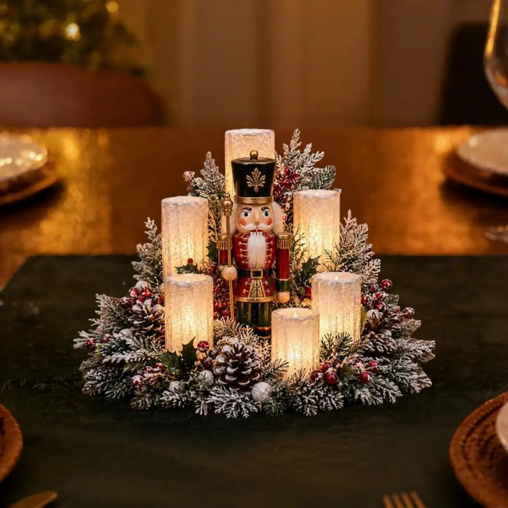7-Part Christmas Table Décor & Serveware Bundle