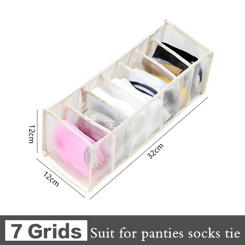 Drawer Organiser Storage Box | Wardrobe Divider for Underwear, Socks & Clothes