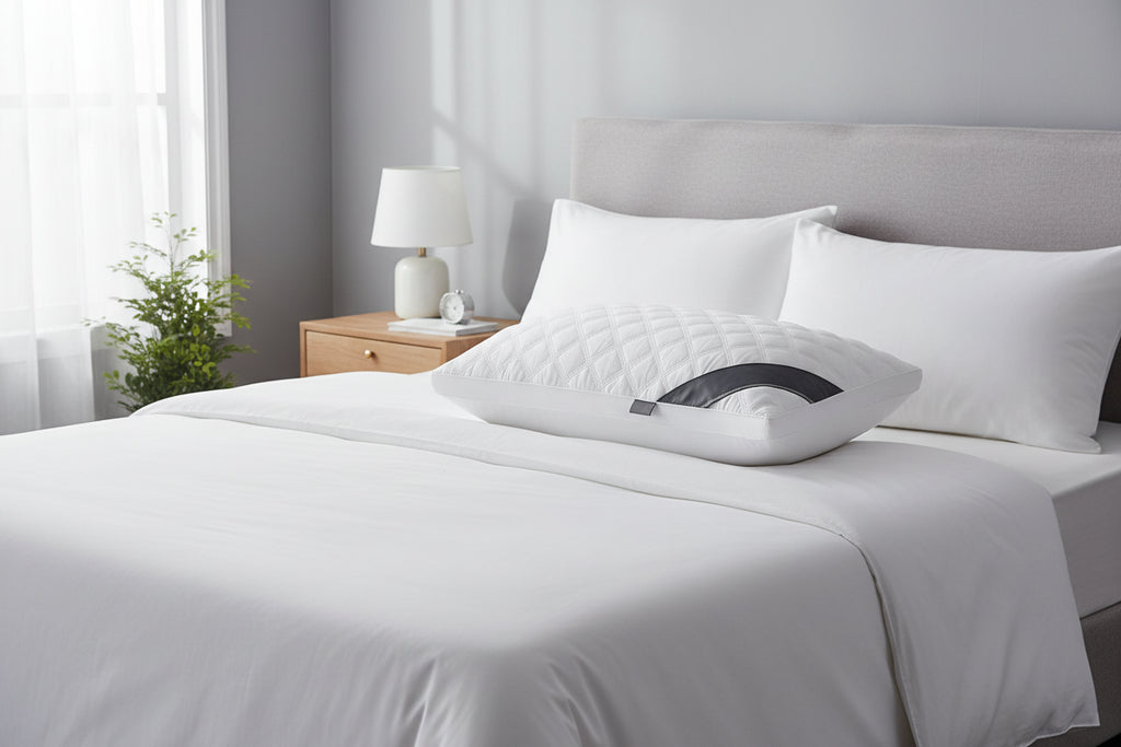 Hotel Quality Neck Support Pillow | Soft & Supportive | All-Season | Single or Twin Pack | White