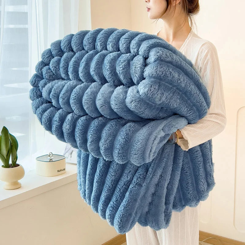 Rosekind Fleece Throw Blanket | 300GSM Soft & Warm | All Seasons | 3 Sizes