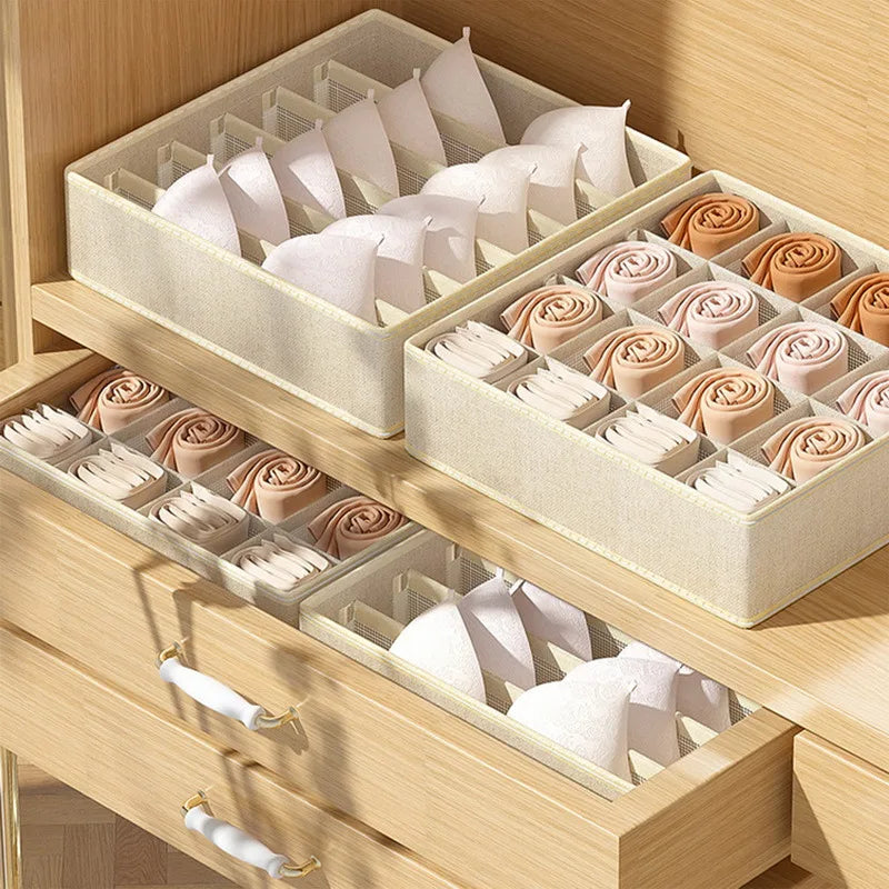 Drawer Organiser Storage Box | Wardrobe Divider for Underwear, Socks & Clothes